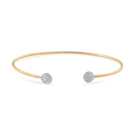 Tresor Collection - Lente Bangle With Diamond 18K Yellow Gold