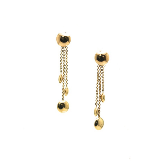 Lente Earrings in 18k Yellow Gold With Shiny Finish