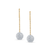 Tresor Collection - Diamond Lente Dangle Earrings In 18K Gold