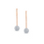 Tresor Collection - Diamond Lente Dangle Earrings in 18k Gold