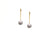 Diamond Lente Dangle Earrings in 18k WG