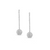 Tresor Collection - Diamond Lente Dangle Earrings in 18k Gold