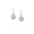 Tresor Collection - Diamond Lente Dangle Earrings in 18k Gold
