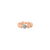 Lente ring with diamond accent in 18k Yellow Gold