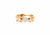 Lente ring with diamond accent in 18k White Gold