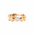 Tresor Collection - Lente Ring with Diamond Accent in 18k Rose Gold