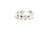 Lente ring with diamond accent in 18k White Gold