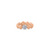 Lente ring with diamond accent in 18k Rose Gold