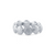 Tresor Collection - Lente Ring with Diamond Accent in 18k White Gold