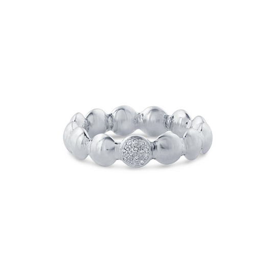 Tresor Collection - Diamond Lente Ring In 18K White Gold