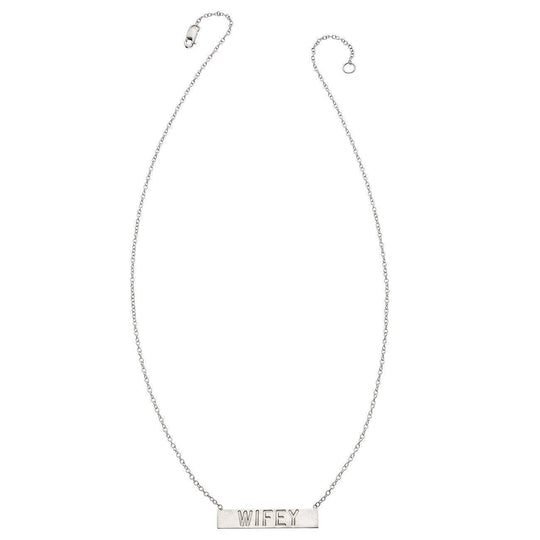 Heather Hawkins - Love Token Necklace - WIFEY
