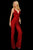 Sherri Hill - 53129 Long Beaded Deep V-neck Jumpsuit In Red
