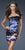 La Femme - Strapless Full-Length Horizontal Pleated Cocktail Dress 18260 in Multi-Color