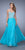 La Femme - 21397 Beaded Sweetheart Chiffon A-line Dress in Green