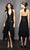 La Femme - 11906 Halter High Low Prom Dress In Black