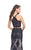 La Femme Gigi 26305 Two Piece Appliqued Tulle Overlay Sheath Gown - 1 pc Navy in size 4 Available