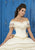LA Glitter - 24046 Lace Applique Off-Shoulder Mikado Tulle Ballgown