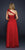 Lara Dresses - One-Shoulder Neck Chiffon A-Line Dress 21444 in Red