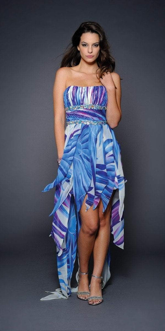 Lara Dresses - 21544 in Blue Print