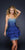 Lara Dresses - Bejeweled Strapless with Overlay Skirt Dress 42038 in Blue