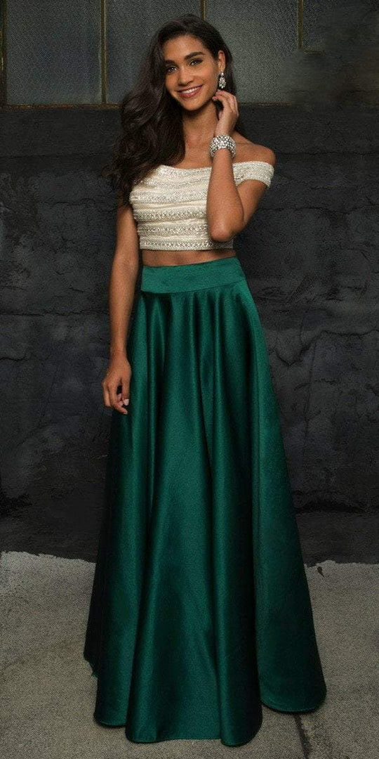 Lara Dresses - 42491 in Nude/Green