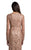 Lara Dresses - 29910 Bell Sleeves Beaded Evening Dress In Neutral