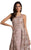 Lara Dresses - 29918 Sheer Sleeveless Pleated Evening Dress In Pink