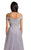 Lara Dresses - 29934 Bedazzled Off-Shoulder Long Dress In Purple