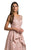 Lara Dresses - 29948 Lace Illusion Scoop Peplum A-line Dress In Pink