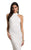 Lara Dresses - 51003 Embellished High Halter Sheath Dress In White