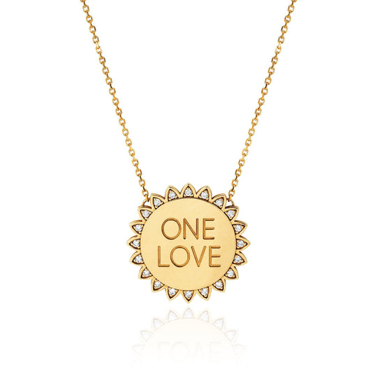 Logan Hollowell - NEW! Classic ONE LOVE Sunshine Necklace with Diamonds