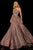 Sherri Hill - 52959 Strapless Sweetheart Glitter A Line Dress In Red and Silver