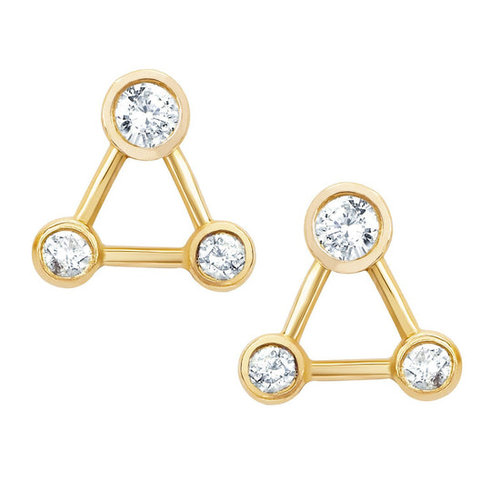 Summer Triangle Constellation Earrings