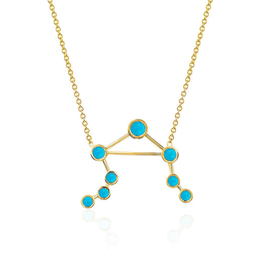 Libra Turquoise Constellation Necklace
