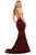 Sherri Hill - 53156 Sleeveless Satin Mermaid Dress In Red