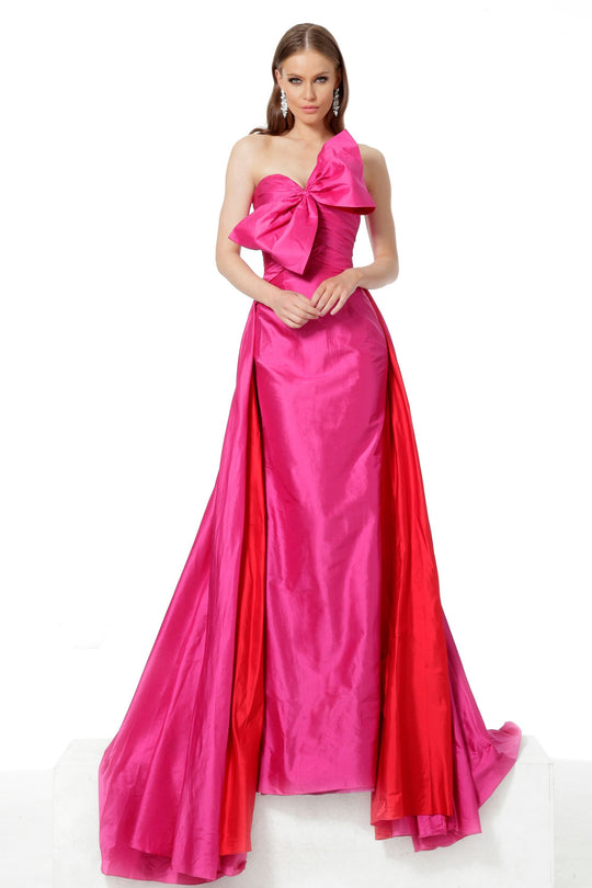 Jovani - 66361 Strapless Sweetheart Long Sheath Dress In Pink