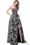 Jovani - 67561 Sequined Strapless A-line Dress In Black and Silver