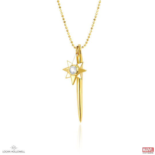 Loki Horn Pendant with Star Charm