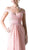 Cinderella Divine - Draping Off-Shoulder Surplice Chiffon Formal Gown