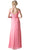 Cinderella Divine - Draping Off-Shoulder Surplice Chiffon Formal Gown