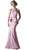 Cinderella Divine - A9003 Strapless Peplum Ornate Mermaid Evening Gown