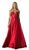 Cinderella Divine - CJ213 Strapless Sweetheart Corset Back Mikado Gown In Red
