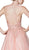 Cinderella Divine - KV1037 Adorned Lace Bodice Tulle Gown In Pink