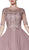 Cinderella Divine - CD0134 Beaded Lace Chiffon A-line Dress In Pink