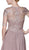 Cinderella Divine - CD0134 Beaded Lace Chiffon A-line Dress In Pink