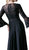 Cinderella Divine - CR773 Long Bell Sleeve Lace Ornate A-Line Long Evening Gown