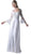 Cinderella Divine - CR773 Long Bell Sleeve Lace Ornate A-Line Long Evening Gown
