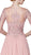 Cinderella Divine - CR832 Embroidered A-Line Evening Dress In Pink