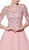 Cinderella Divine - CR832 Embroidered A-Line Evening Dress In Pink