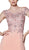 Cinderella Divine - ML937 Beaded Floral Lace Ornate Chiffon Gown In Pink and Orange
